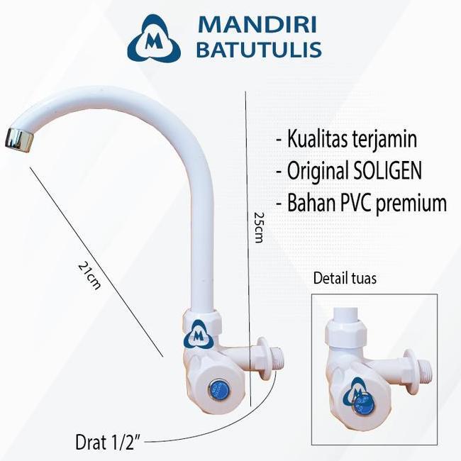 Kran Angsa Solen Cuci Piring Kran Air Soang Kran Plastik Putar