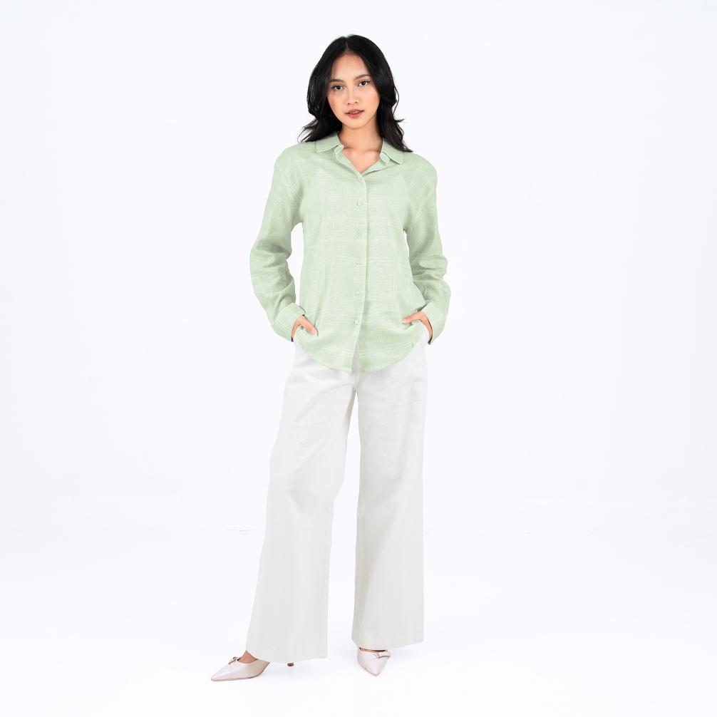 Sale Benhill Kemeja Wanita Linen Panjang New Colors