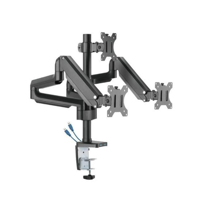 TERLARIS OXIMUS P300 BRACKET MONITOR GAS SPRING TILT SWIVEL ROTATE USB 3.0 X2