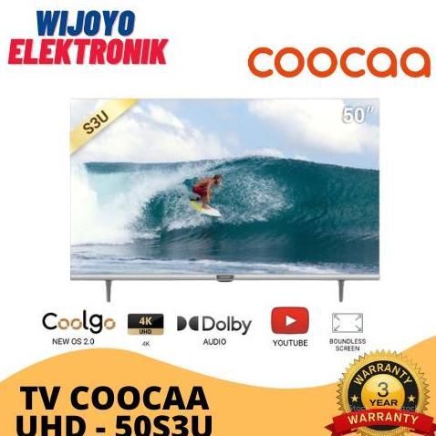 TERLARIS COOCAA 50 INCH SMART TV - DITAL TV - 4K UHD - WIFI (COOCAA 50S3U)