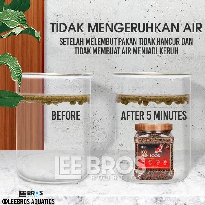 Duniaikanqita- Pakan Ikan Koi / Pelet Ikan Koi 3 Mm Spirulina + Growth