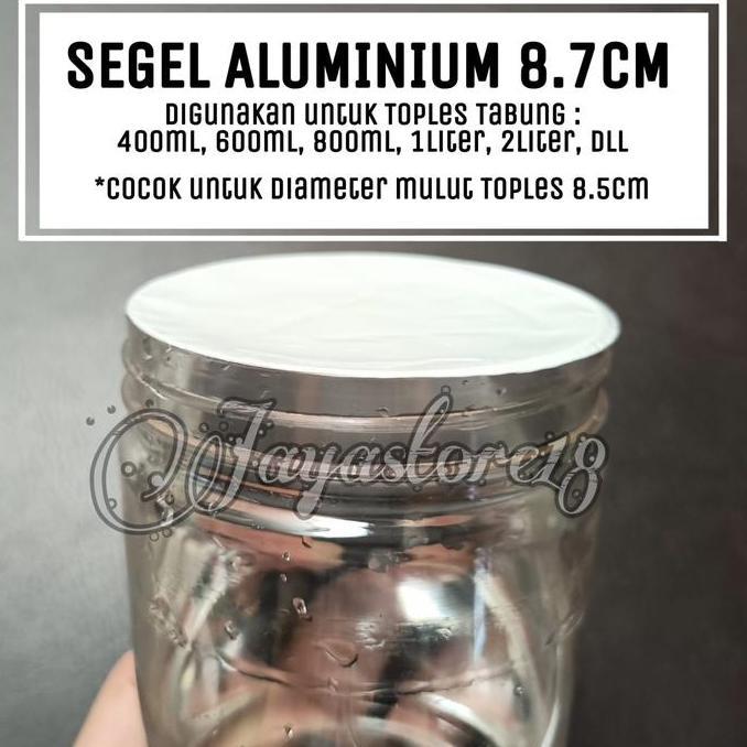 Lansungkirim- Segel Aluminium Foil Induksi 9Cm Untuk Toples Tabung 9Cm Murah
