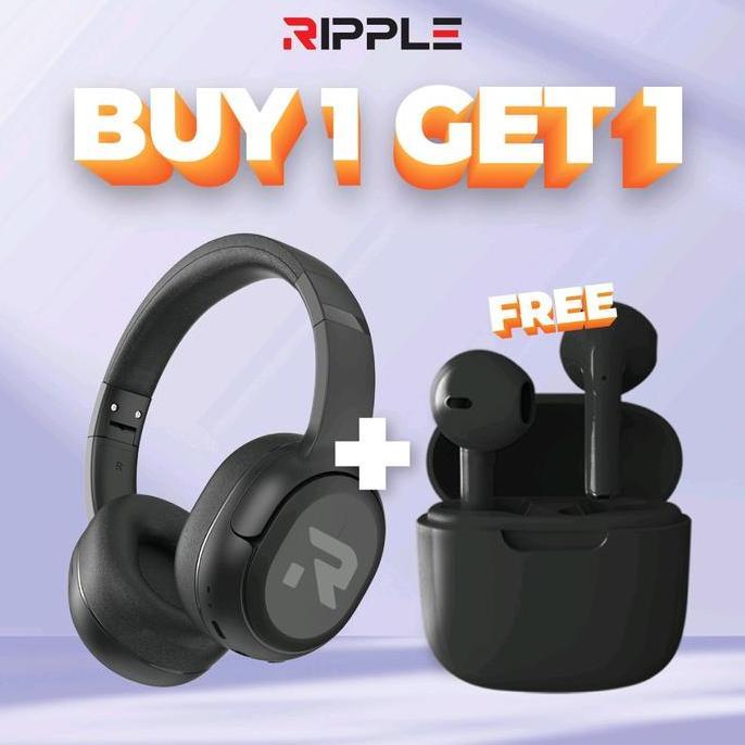 Lansungkirim- Super Promo BundleRipple Rippods Headphone +True Go Tws Bluetooth Earphone