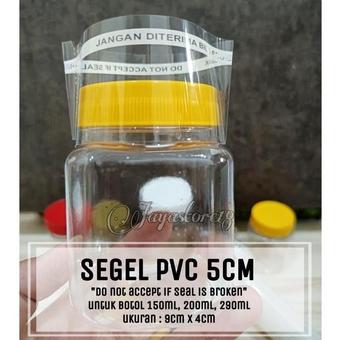 Lansungkirim- Segel Plastik Pvc Botol Sambal 5Cm Segel Tutup Botol Segel Induksi