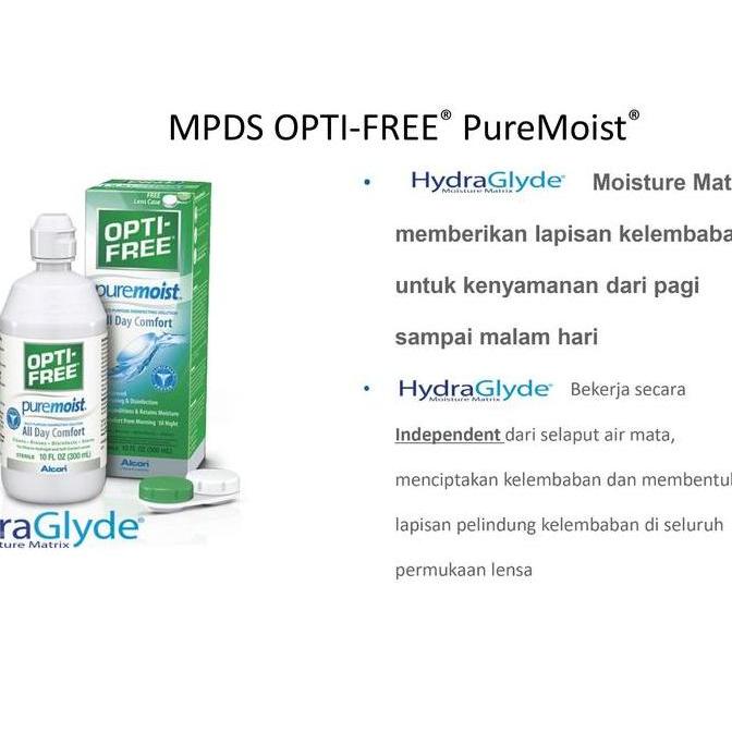Cod,Bisa- Optifree Puremoist 300Ml Solution Air Softlens
