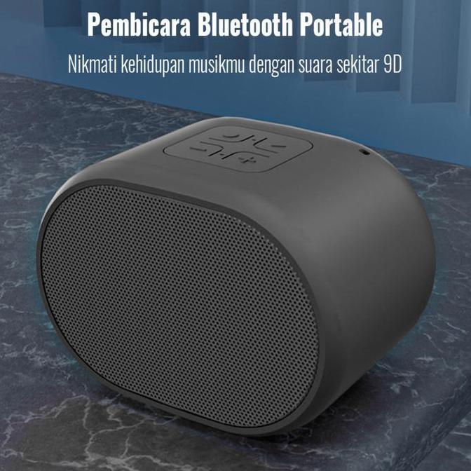 Promo Speaker Bluetooth Mini - Portable Wireless Hd Sound, Bass Stereo Mantap, Tahan Air & Led Keren