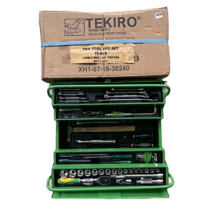 MEKANIK TOOL SET 72 PCS MERK TEKIRO / TOOLS BOX SET 72 PCS ORIGINAL DAN TERPERCAYA