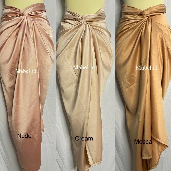 BELI Rok lilit polos satin silk BELI