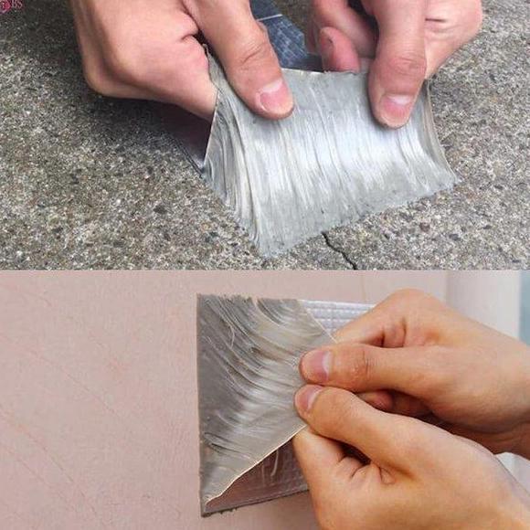 Terjaminmutu- Lakban Aluminium Foil Tape Alumunium Tape Tahan Panas Perbaikan Atap
