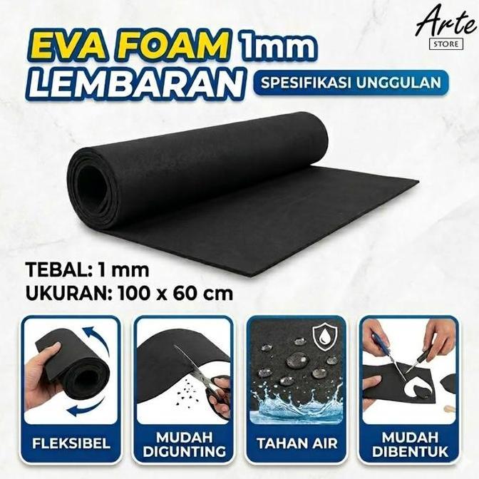 Ready EVA Foam 1 mm - Spon Ati Meteran tebal 1mm - Busa Ati Shilo.
