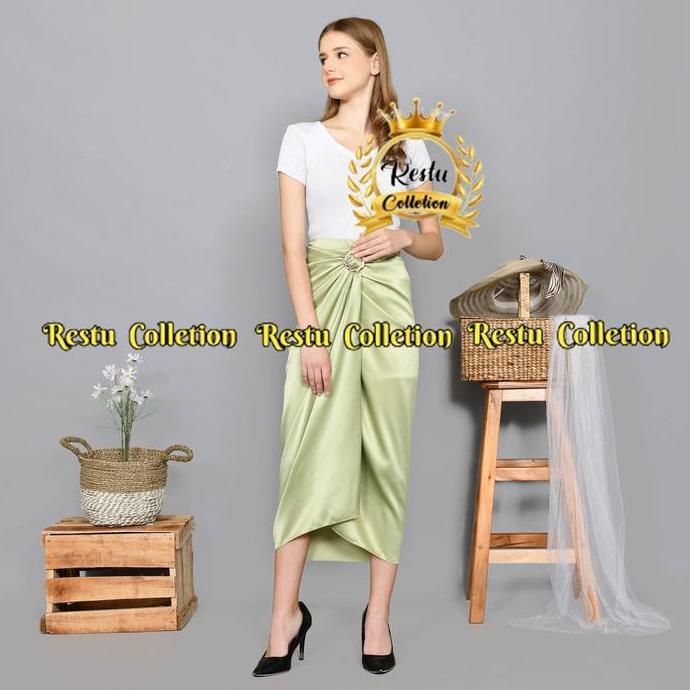 DISKON COD ROK LILIT POLOS BAWAHAN KEBAYA WISUDA BAHAN SATIN VALVET PREMIUM Kain Maxi Motif Panjang 