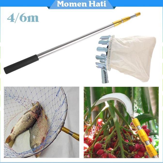 BOWTEKH Alat Panen Buah Tinggi / Galah Pemetik Buah / Portable / Alat Logam PROTOK