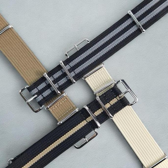 TALI JAM NATO STRAP RIBBED NYLON 18mm 20mm 22mm