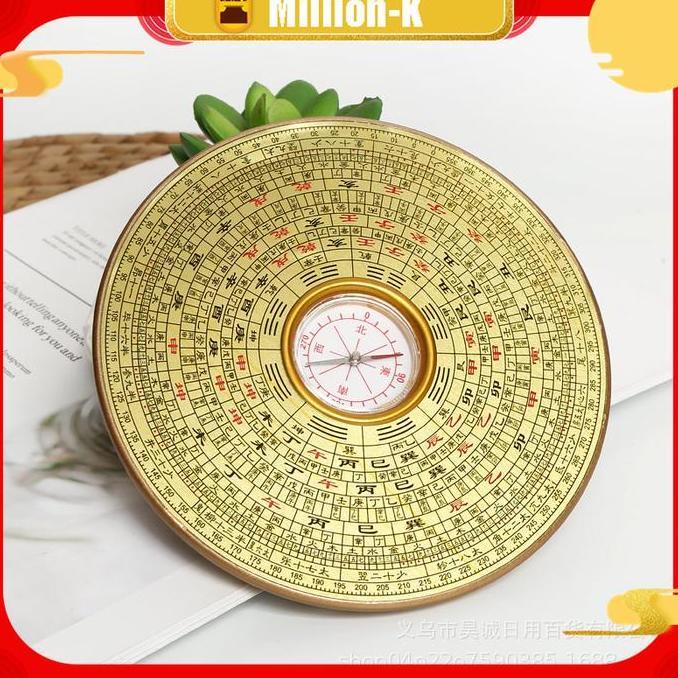 ICHENGO Feng Shui Kompas Penunjuk Cina Kuno Feng Shui Bagua Panduan Takdir PROTOK