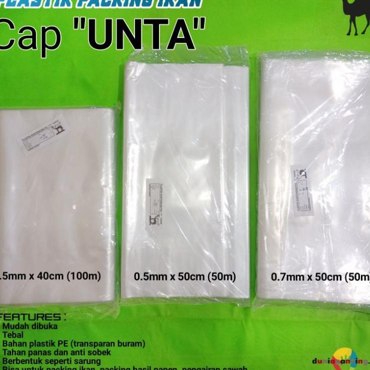 1 Roll Plastik Kantongan Pe Cap Unta Untuk Packing Ikan Packing Hasil Panen Kebun Untuk Cor Bangunan