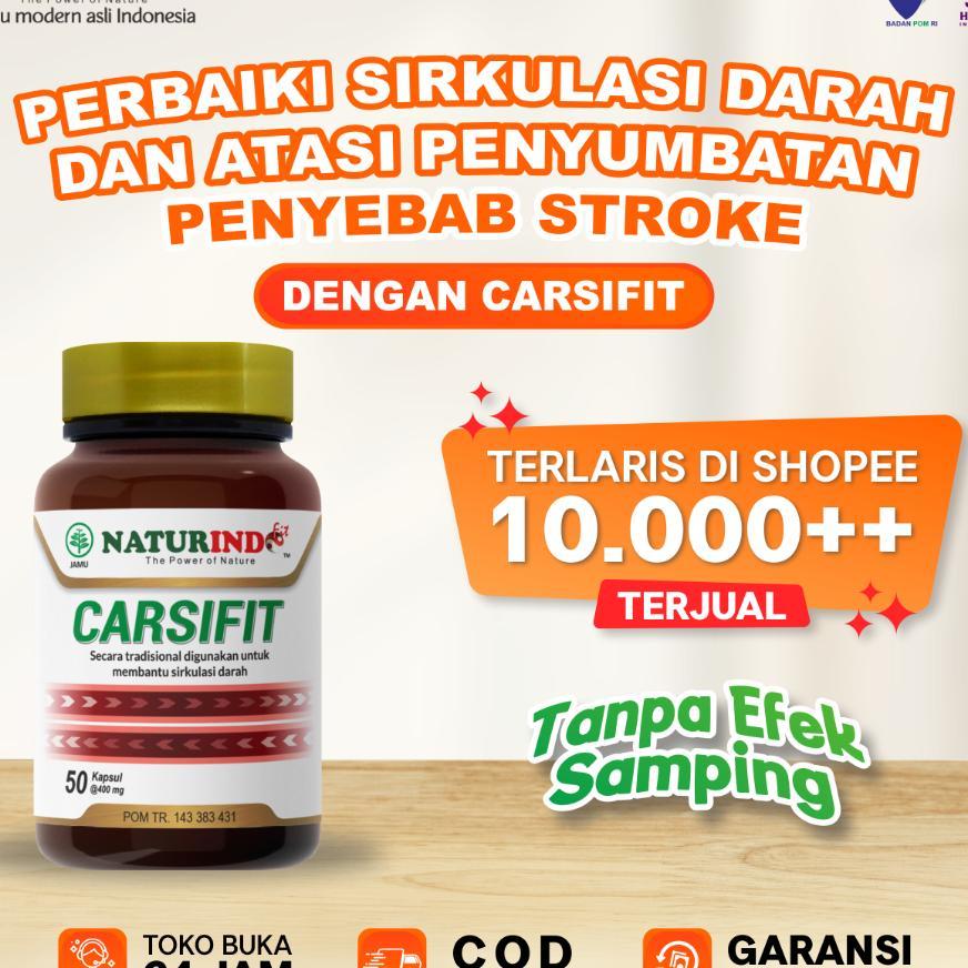 Obat Herbal Stroke Struk Herbal Strok Struk Herbal Pasca Stroke Carsifit Naturindo