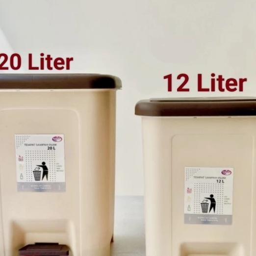 Tempat Sampah Plastik Tutup Injak Tong Sampah Lovenia 12 Liter 20 Liter Besar