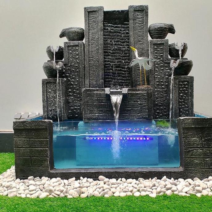 Terlaris Air Mancur Kolam Ikan Hiasan Taman Kombinasi Gratis Lampu Dan Mesin Aquarium
