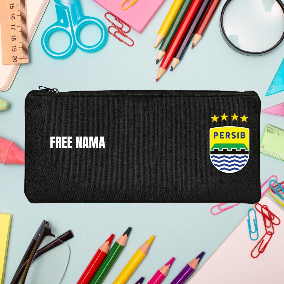 PROMO TERBARU Free Nama Tempat Pensil Anak Laki-Laki Logo Team Sepak Bola Persib Bandung