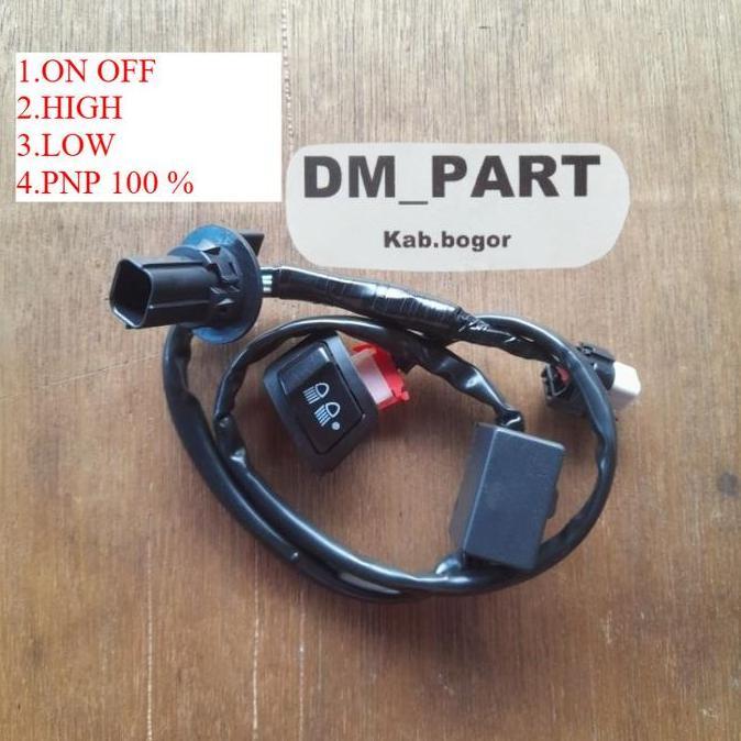 PNP SWITCH SAKLAR BEAT DELUXE 3 MODE SAKLAR LAMPU UTAMA MOTOR BEAT DELUXE 2020 2021 2022 2023 PNP 10