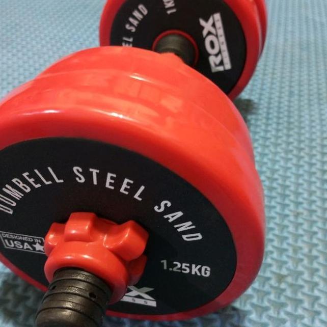Barbell Dumbell Rox 5Kg Adjustable Barbel Bongkar Pasang