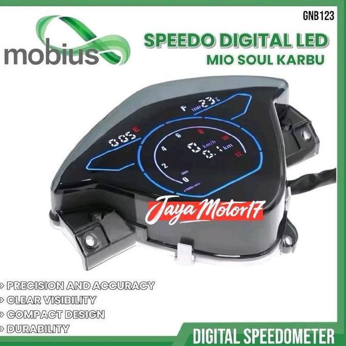 Speedometer Digital LED Yamaha MIO SOUL Karbu MOBIUS speedometer digital layar sentuh speedometer va