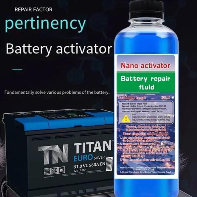 500ML CAIRAN ELEKTROLIT AKI KERING MOTOR MOBIL CAIRAN PERBAIKAN AKI CAIRAN BATERAI SOLUSI AIR BATERA