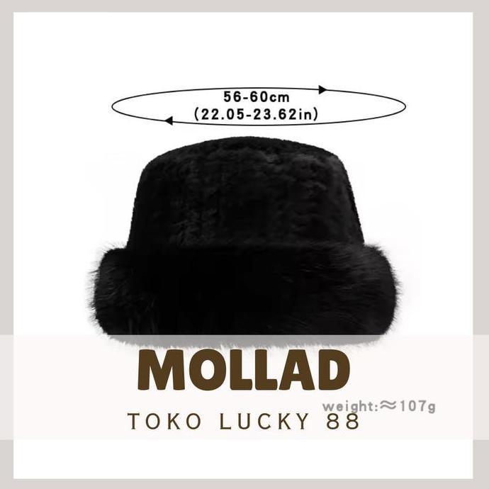 MOLLAD TL0169 Topi Bulu Musim Dingin Mongol Unisex Dewasa Hadiah Topi Winter Fur Faux Import Berkual