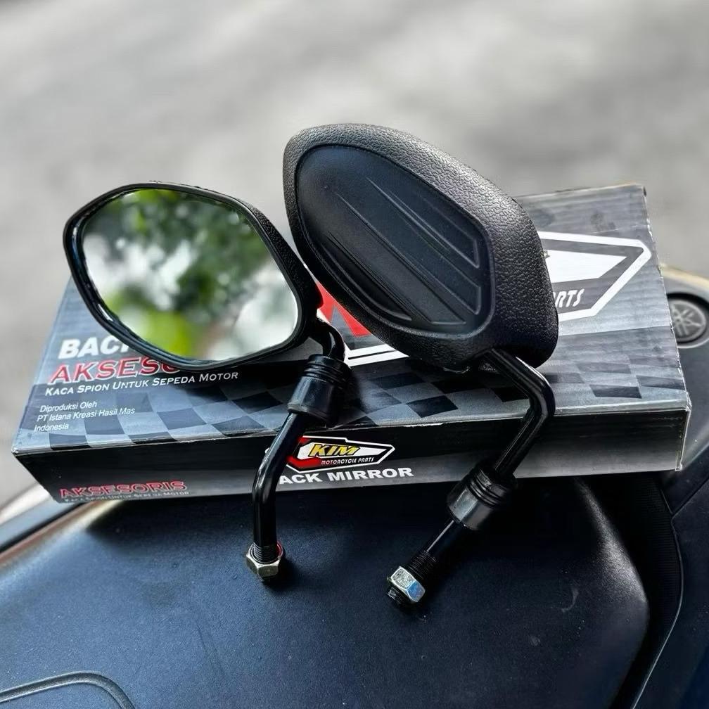 NEW Sepasang Spion BEAT Tangkai X1 Bengkok - Kaca Spion Assy Beat Tangkai Model X1 Thailand Universa