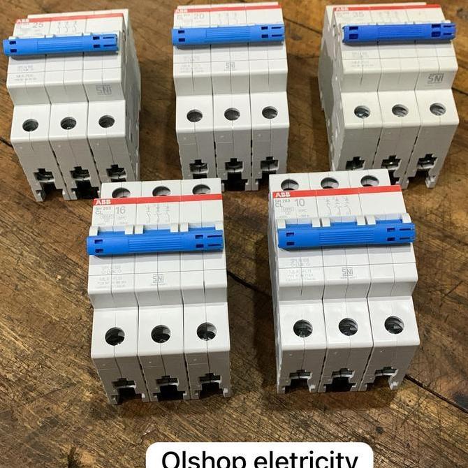 Supermax- Mcb 3 Phase Abb Original Pln 10A 16A 20A 25A 35A