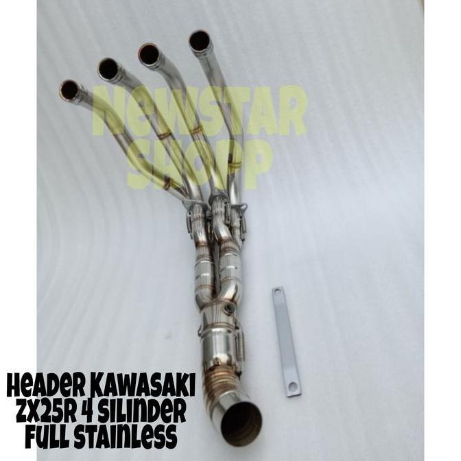 header zx25r full stainless model high mount dan underbelly