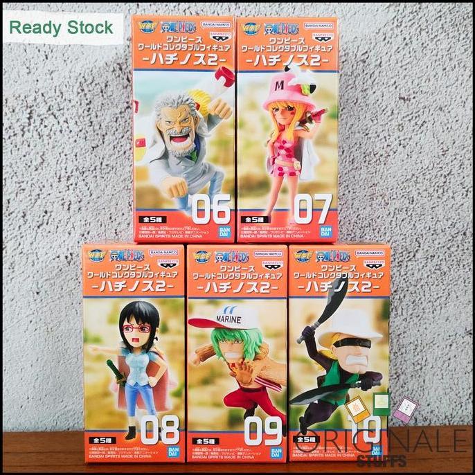 WCF One Piece Hachinosu 2 Figure Japver Original (Garp Tashigi Kujaku Prince Helmeppo)
