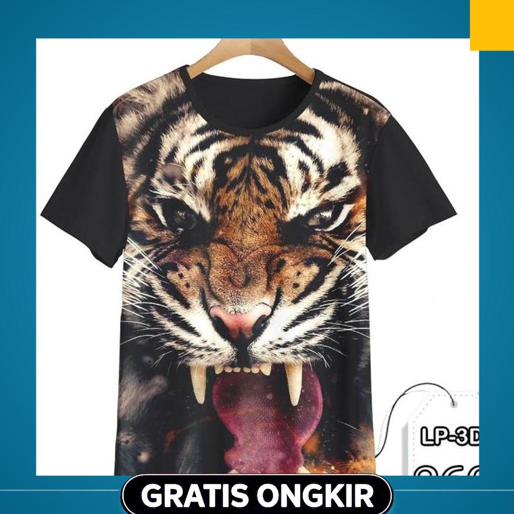 Baju Harimau Sumatera Printing 3D Baju Anak Harimau Maung #Lp3D-260