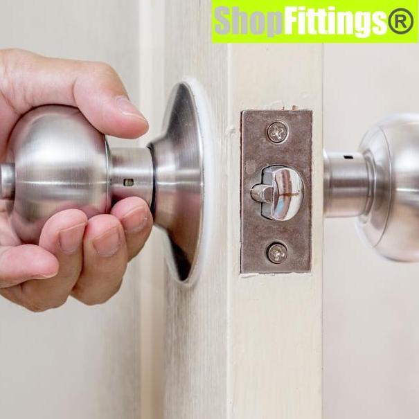 Handle Cylindrical Lock Set Gagang Kunci Pintu Bulat Kamar Tidur Mandi