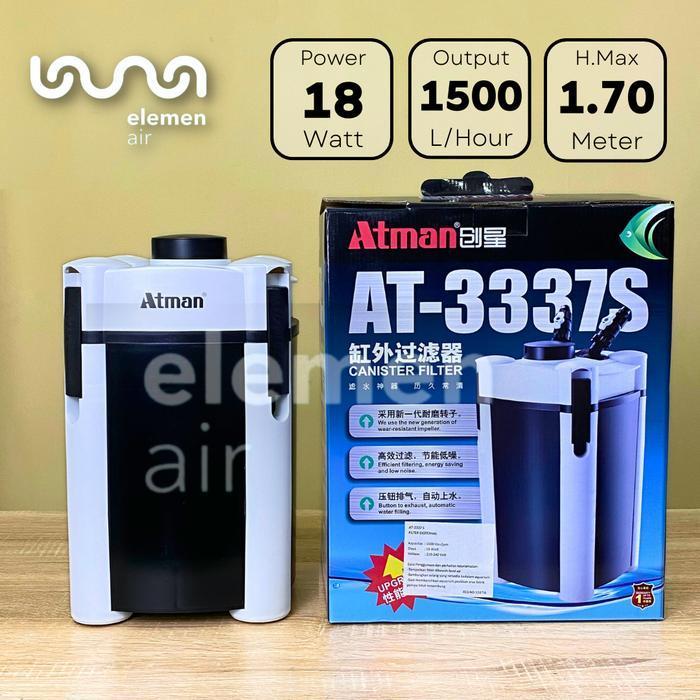 Atman AT-3337S New Filter 2 Susun Aquarium External Canister Filter Bawah Filter Eksternal Filter Aq