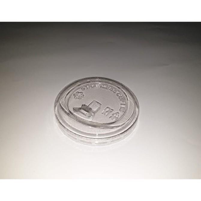 Tutup Gelas Plastik Tanpa Sedotan / Strawless Lid / Cheese Lid 1 dus GS