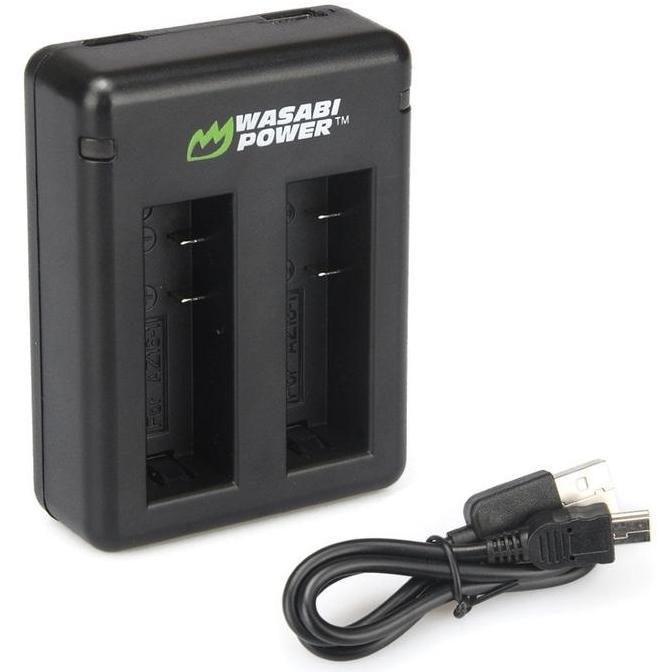 Wasabi Power Battery & Charger Kit For Xiaomi Yi 2 Yi 4K Yi 4K Mark Ii Yi 4K+ 4Kii 4Km2 Yi Lite 4K Y