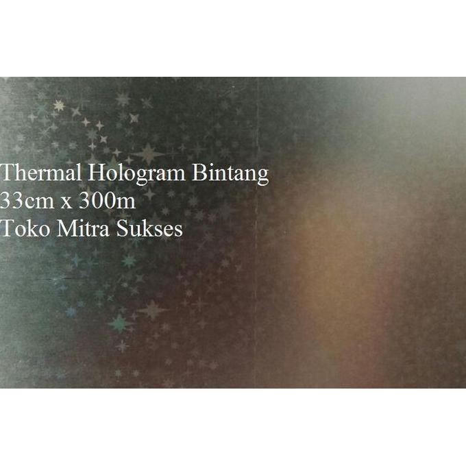 NEW Plastik Laminating Thermal Hologram Bintang