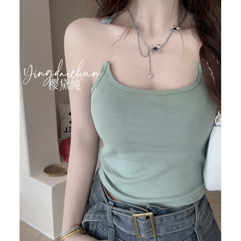 cod- Tanktop Bra Tali Transparan Tanktop Wanita (T190) - Atasan Tanpa Lengan