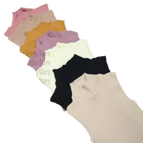 BELANJA SEKARANG Manset Buntung Wanita / Inner Rajut manset / inner turtleneck / Manset Rajut wanita