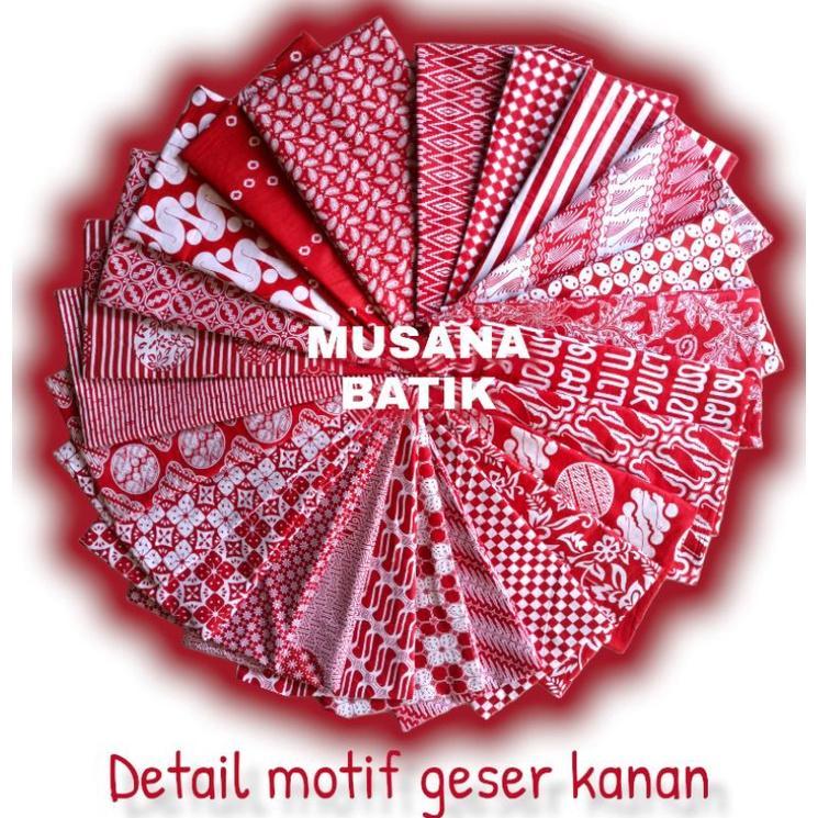 Sale Crn Kain Batik Merah Putih Kain Merah Putih Seragam Sekolah Kain Agustusan