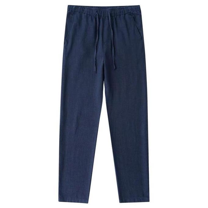 OOTD Celana Premium Katun Linen Casual Keren Terbaru celana linen Pria Celana Katun Linen Nyaman Ker