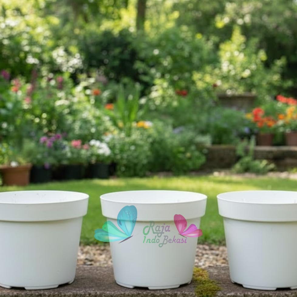 Promo Cod Pot Bunga Putih 20 Cm Termurah Pot Tanaman 20Cm Putih Murah ><