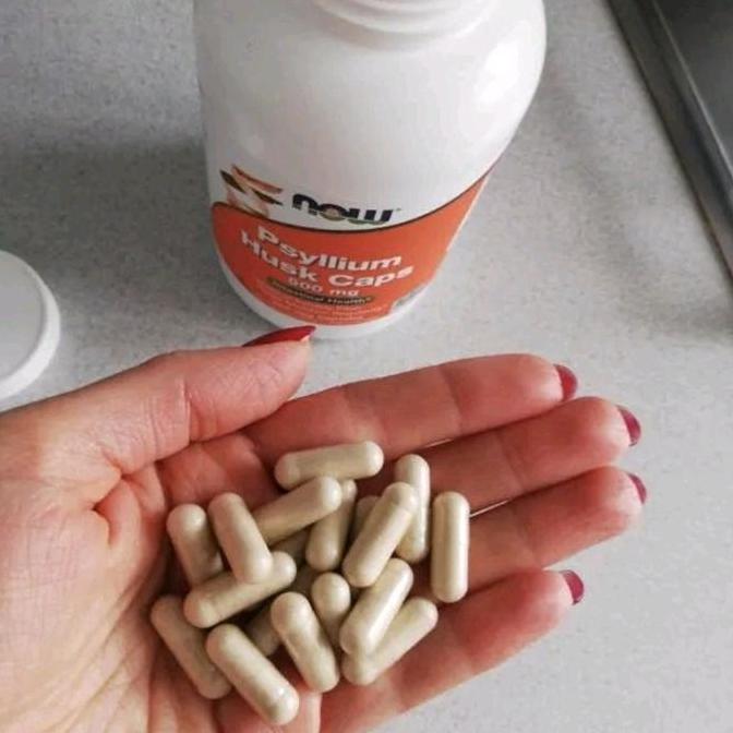 (READY STOCK) NowF USA Psyllium Husk Caps 500 mg 500 Veg Capsules Vegetarian Tanggal Kadaluwarsa Jan