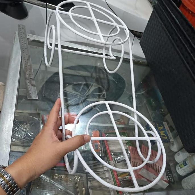 Rak besi model informa, dudukan pot bunga model tangga, minimalis