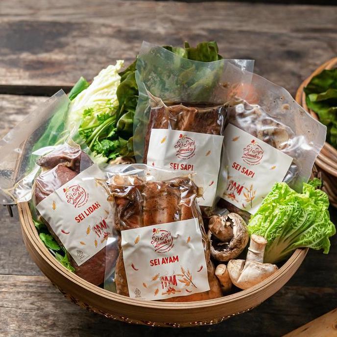 Foodx- Paket Sei Combo | Sei Sapi Lamalera | Daging Sapi Asap | Daging Ayam Asap | Halal
