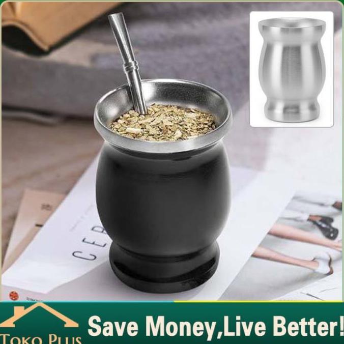 BETALAV Yerba Mate Natural Gourd/Tea Cup Set Burgundy/Traditional Mate Cup