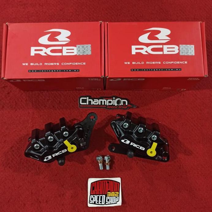 Kaliper Rem Depan Belakang RCB S Series 2 Piston 2P Hitam NMAX Old