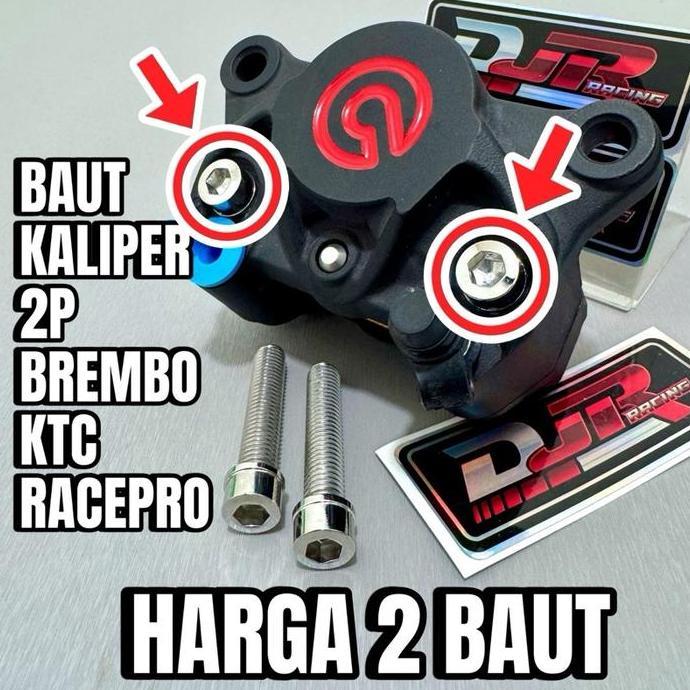 BAUT KALIPER BREMBO 2P PROBOLT STAINLESS original HENG THAILAND 2p ktc
