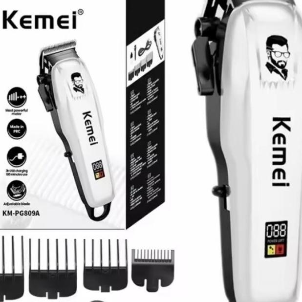 [Original]Alat Cukur Rambut Kemei 809A / Hair Clipper / Alat Cukur Rambut / Mesin Cukur Portable / P